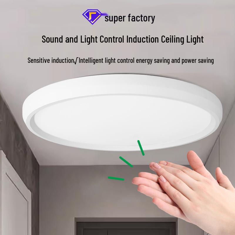 Ультратонкий водонепроницаемый светодиодный потолочный светильник для ванной комнаты, балкона, спальни и коридора.