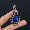 Blue Flash Labradorite Handmade Pendant, Natural Gemstone Jewelry, 999 Copper Wire Wrapped Pendant Jewelry, For Gift