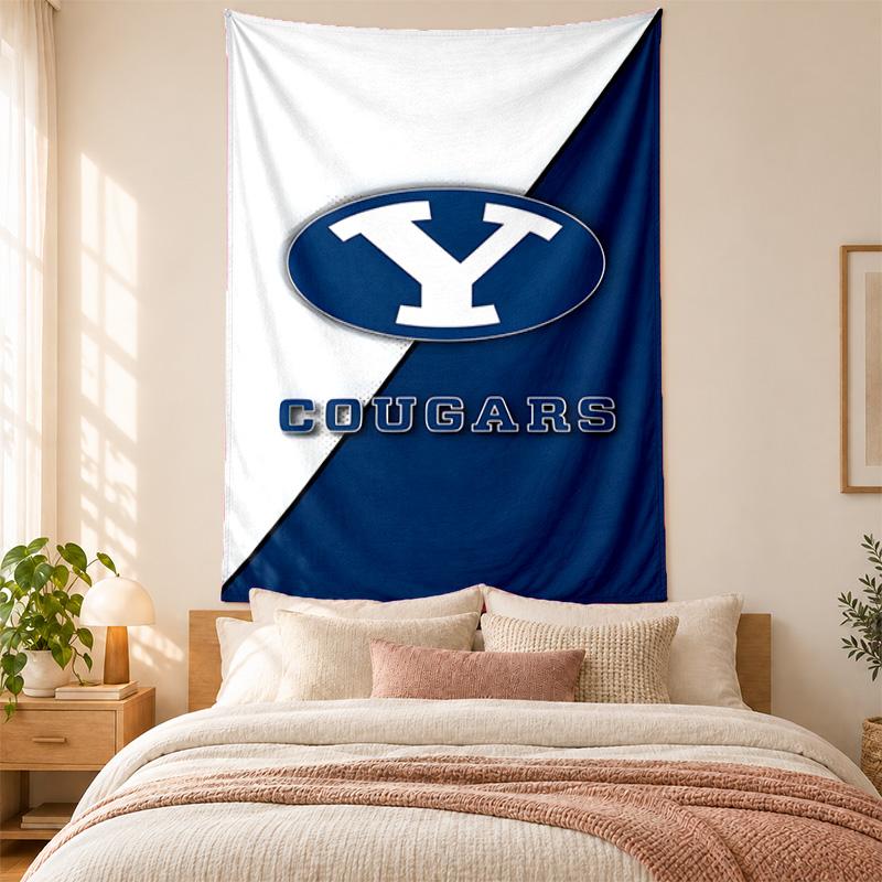 BYU Cougars Tapestry highquality for decorating living room bedroom dorm walls ideal as bedroom wallart orholiday gift