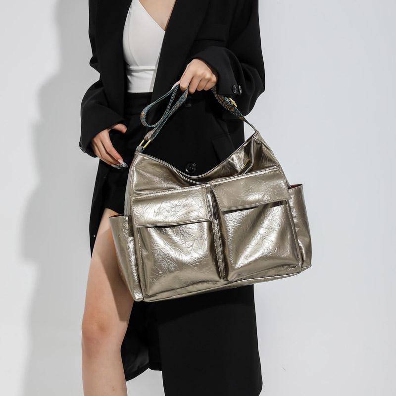 Женская сумка через плечо с застежкой-молнией из искусственной кожи, горячая распродажа, высококачественная однотонная повседневная сумка с строчкой