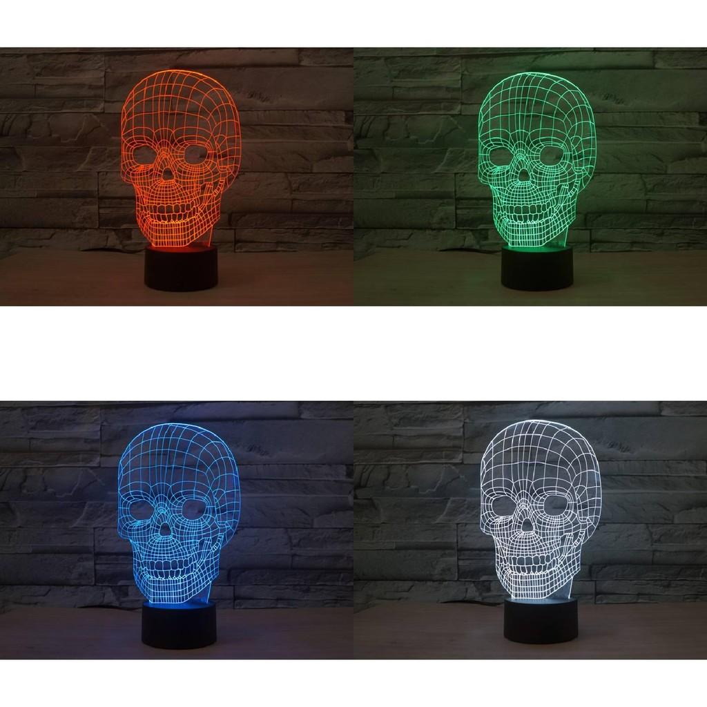 Креативная настольная лампа с 3D сенсорным управлением, красочный ночник, идеальный подарок на день рождения для спальни