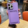Однотонный квадратный матовый чехол из ТПУ с отделением для карт для iPhone 16 Pro Max 15 Pro 14 13 12 11, защита линз, противоударный мягкий чехол для телефона