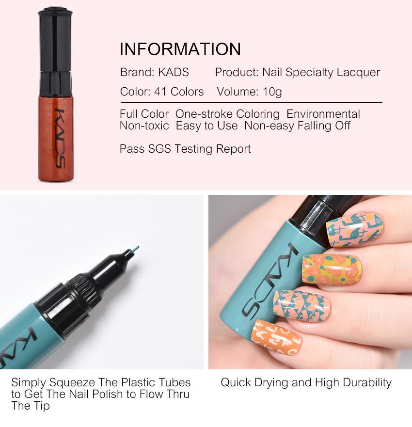 kads Набор лаков для штамповки ногтей, 47 шт., 7 мл, лак для дизайна ногтей, лак для маникюрного салона, маникюрный лак