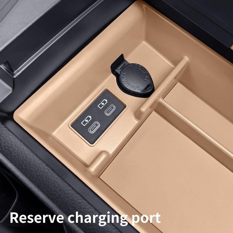 for - 2024 Lexus ES250 ES300 ES300h ES350h Armrest Storage Box Center Console Organizer Tray In Car Supplies black ABS