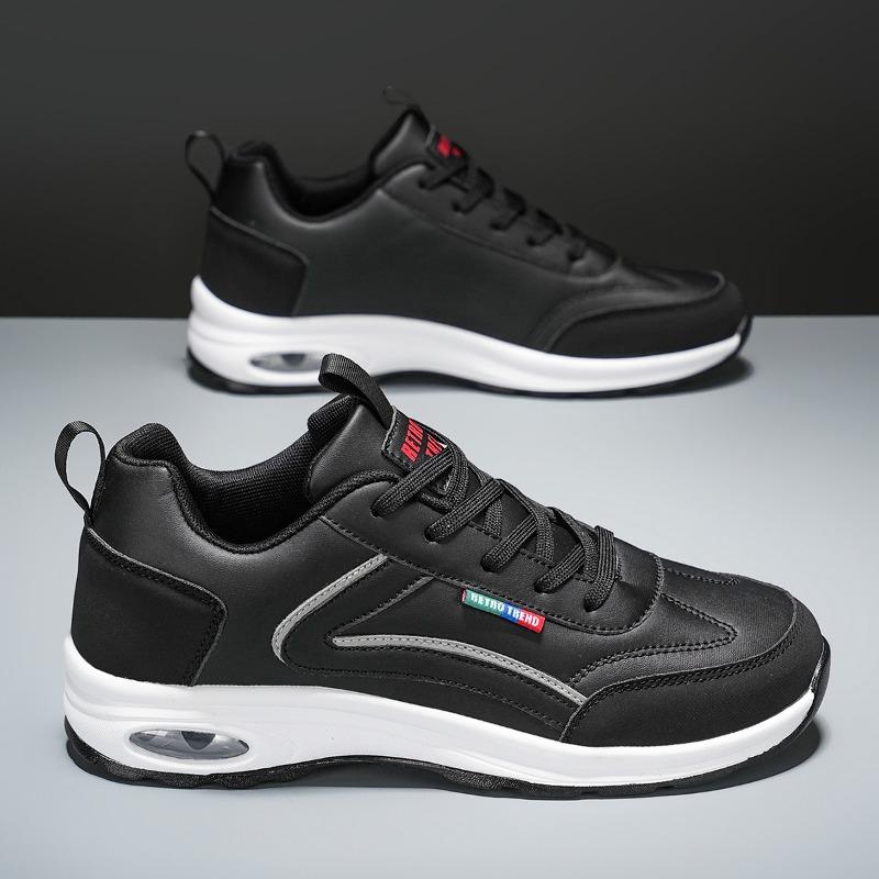 Модная мужская повседневная обувь Комфортная Прочная Повседневная уличная обувь Нескользящие ремешки Защита от запаха Роскошные деловые кроссовки