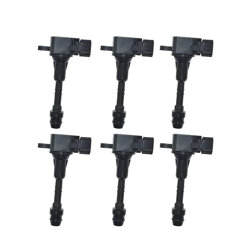 6Pcs 22448-8J115 224488J115 22448-8J11C UF349 Ignition Coil For Nissan Maxima Pathfinder Murano Altima Infiniti I35 QX4 3.5 4.0L