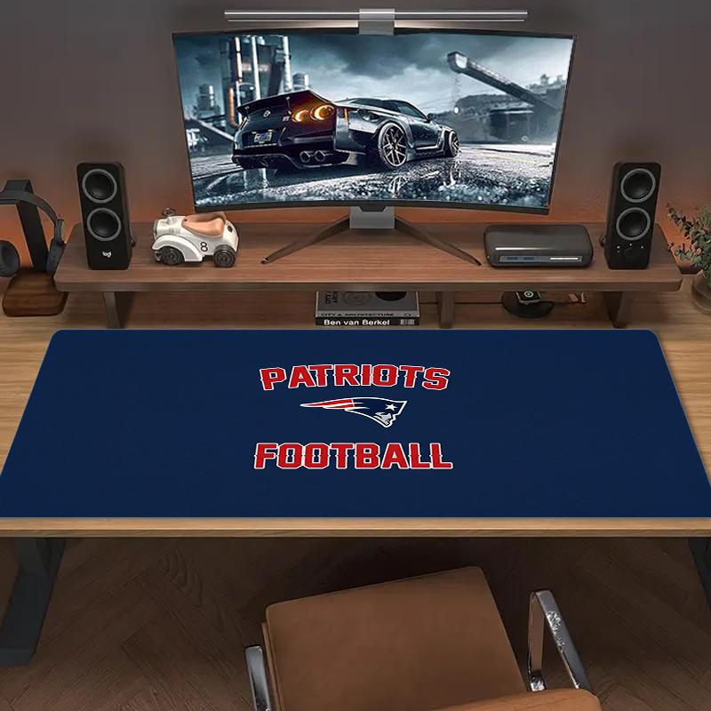 New England Patriots Mouse Pad Large Gaming Table Cushion Nonslip Laptop Tablet Big Mousepad Xxl Mat Mini Pc Playmat With Lock Edge