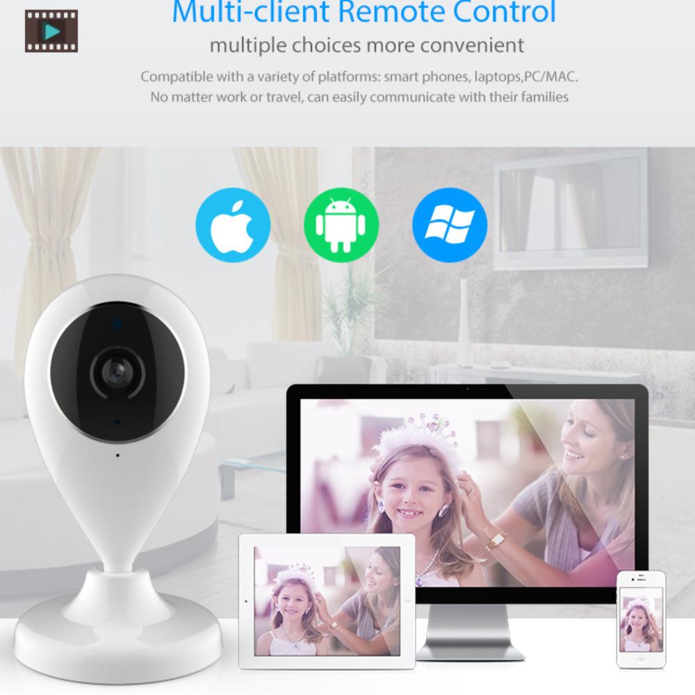 Tuya WiFi Внутренняя IP-камера Беспроводная Умная Мини-камера безопасности с HD-видео, Обнаружением движения и Удаленным просмотром
