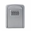 Роскошный прочный водонепроницаемый настенный ящик для хранения ключей из цинкового сплава с комбинацией паролей, легко крепится внутри и снаружи