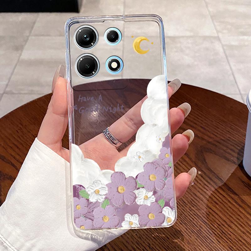 Чехол для Infinix Note 30 X6833B X6716B X6711 Note30 5G Милый прозрачный мягкий ТПУ чехол для телефона с мультяшным рисунком Для Infinix Note 30 Чехол