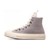 Chuck 70 Utility Round-toe Lace-up Abrasion Absorbing High Top Canvas Shoes Women's Grey
