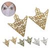 1 Pair Men Women Shirt Collar Clip Retro Hollow Pattern Palace Style Collar Buckle Brooch Neck Clip Outfit Accessories