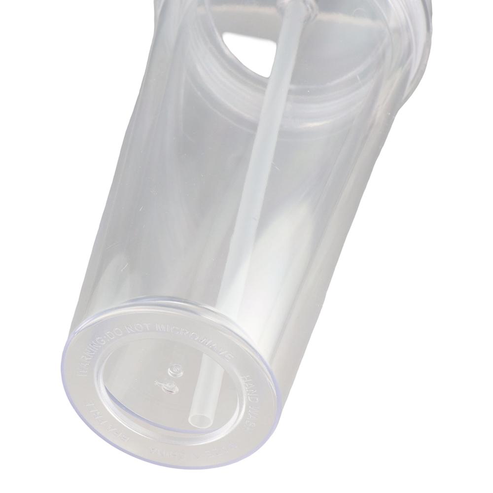 350/450/650ml Clear Tumbler with Lid and Straw Iced Coffee Cup Drinkware Water Bottle Milk