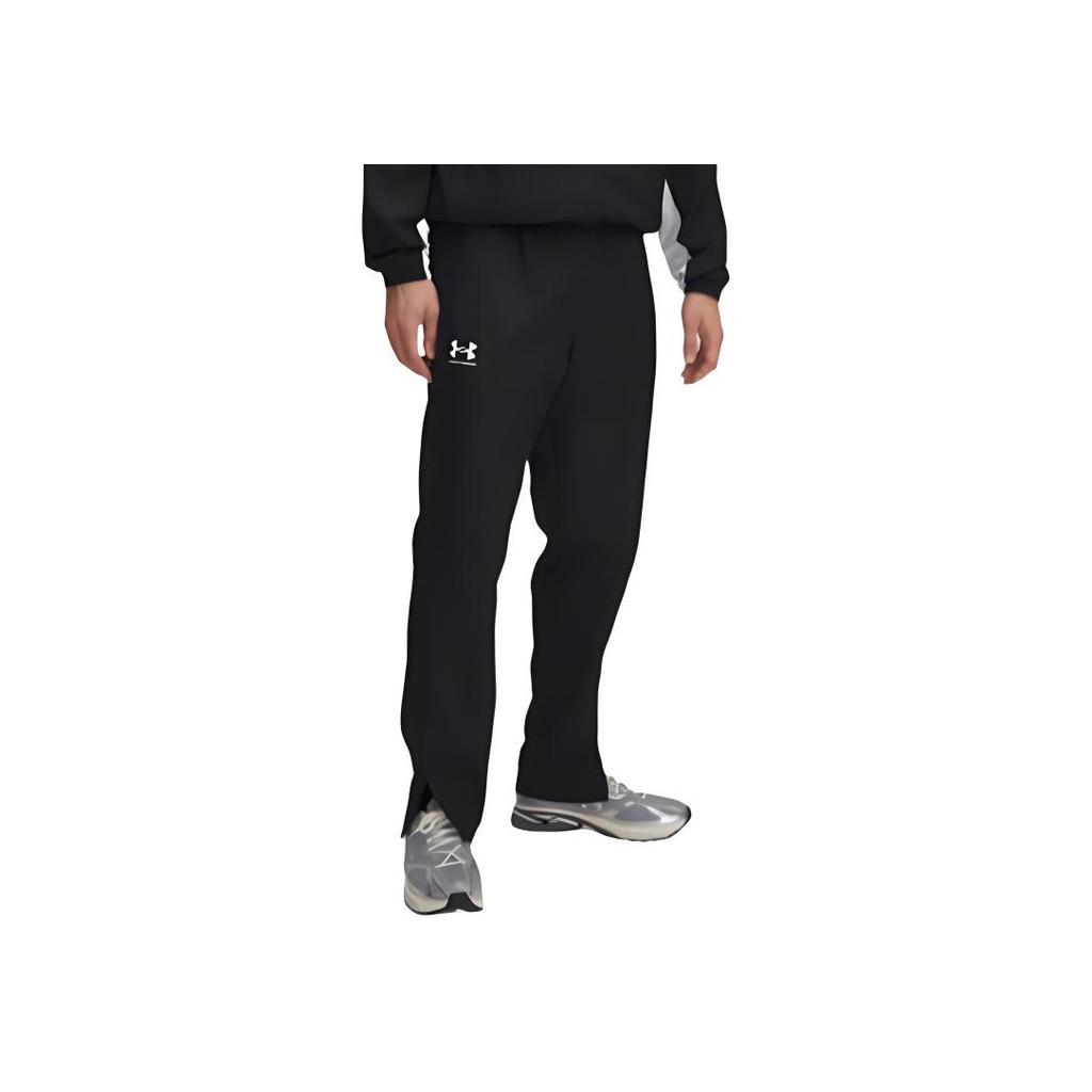 Under Armour Rival Sports Leisure Series Brand Logo Тканые эластичные дышащие повседневные брюки мужские брюки черные 1390150-001