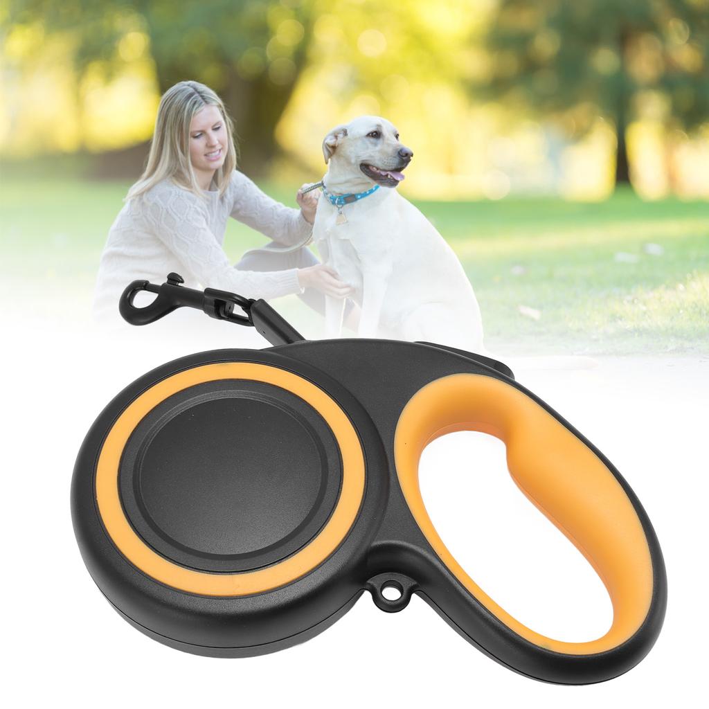 Retractable Dog Leash Reflective Ergonomic Automatic Telescopic Tractor Dog Tape for Outdoor Walking Training 5m