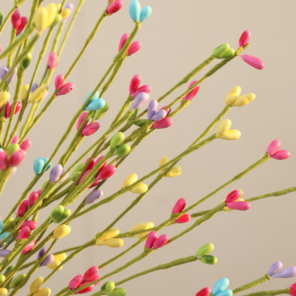 Искусственная гирлянда из ягод Ручная работа Пастельные ягоды Easter Pip Ягодные веточки Гибкие стебли для цветочных композиций Для пасхального стола