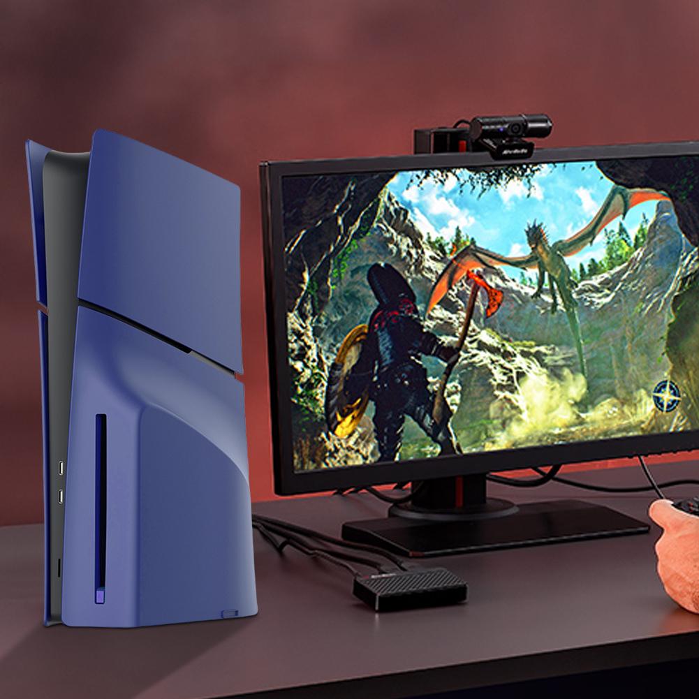 Жесткий чехол ABS с лицевой панелью, противоударный чехол для консоли PS5 Slim Disc Edition