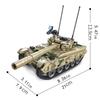 Боевой танк, солдат, пушка, собранные строительные блоки, армейский город, полицейский солдат, фигурки, оружие, кирпичи, игрушки для мальчиков