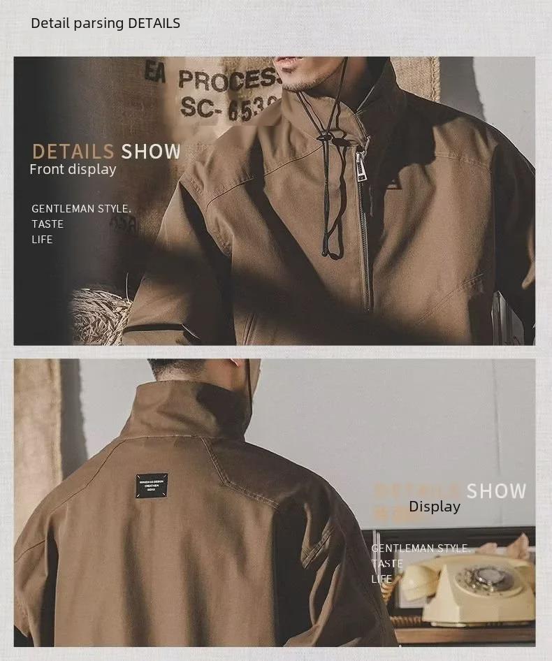 Мужская повседневная куртка в американском стиле в стиле ретро — весна и осень, модная свободная рабочая одежда