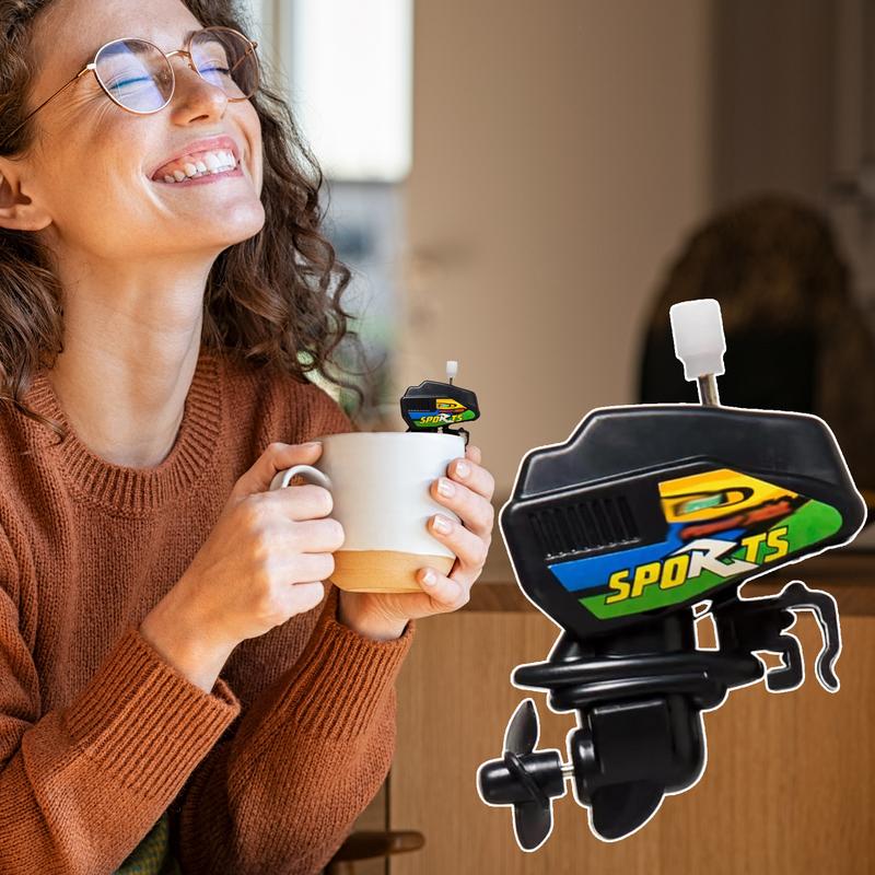 Лодочный мотор Мешалка для кофе Мешалка для кофе Новинка Мотор Миксер для кофе Заводной Маленький Электрический Гаджет для смешивания напитков Мешалка для напитков Для