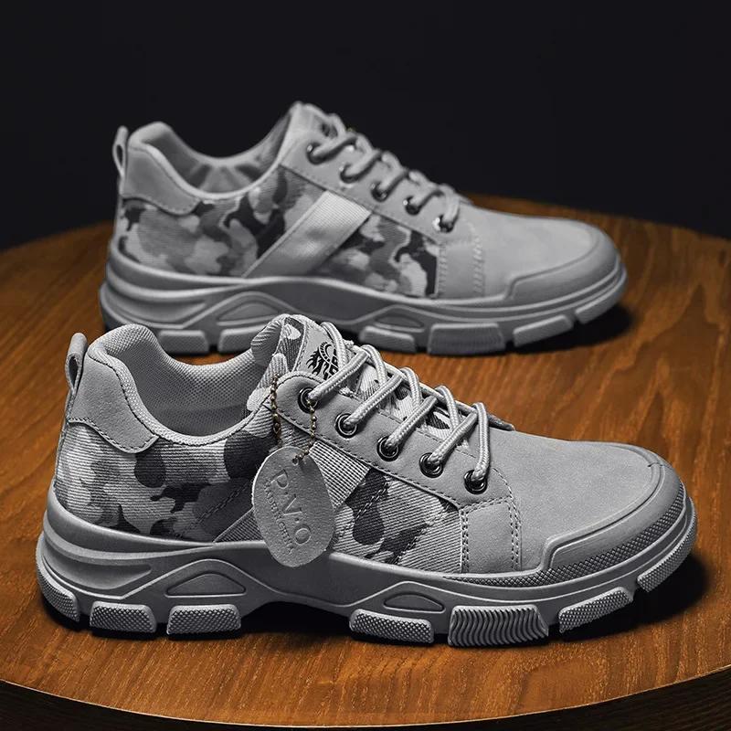 Камуфляжные кроссовки для мужчин, парусиновые повседневные кроссовки, мужская обувь высокого качества, уличная платформа, пустынные мужские ботильоны, Bota Masculina