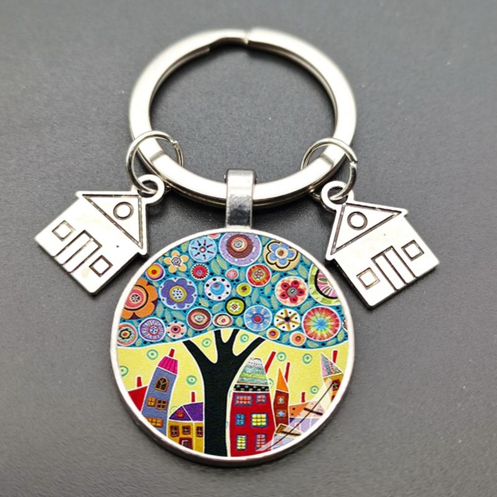 Artistic Glass Keychains