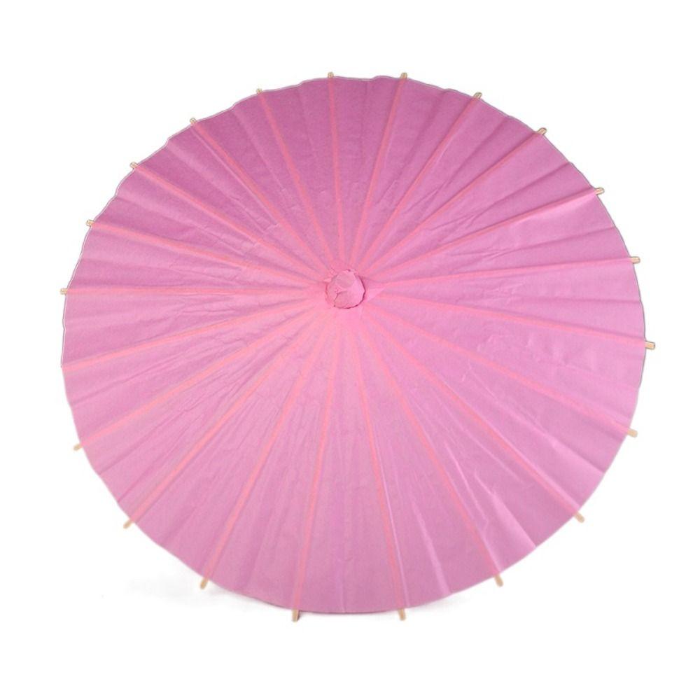 Vintage Handmade Paper Umbrella Traditional Blank Paper Umbrella DIY Painting Paper Umbrella Home