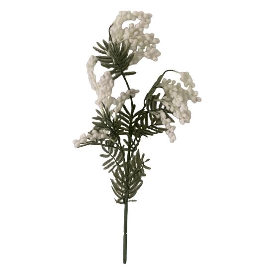 Artificial Golden Wattle Realistic Fake Acacia Flower Stem Home Office Wedding Party Indoor Outdoor Faux Bloom Centerpiece Decoration