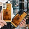 Phone case: 2D flat Samsung Galaxy A34 A35 M05 M06 S20 S22 S21 FE Plus 5G stepped protective case, smiling with eyes closed, Christmas and Halloween g
