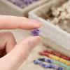 21pcs White Crystal Spacer Loose Beads Sodalite Jewelry Making Material  Necklace Earrings
