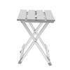 Portable Stainless Steel Fishing Folding Chair, Easy Folding with   Rivets Fixed Design and Anti Skid Legs, for Outdoor Camping and Fishing