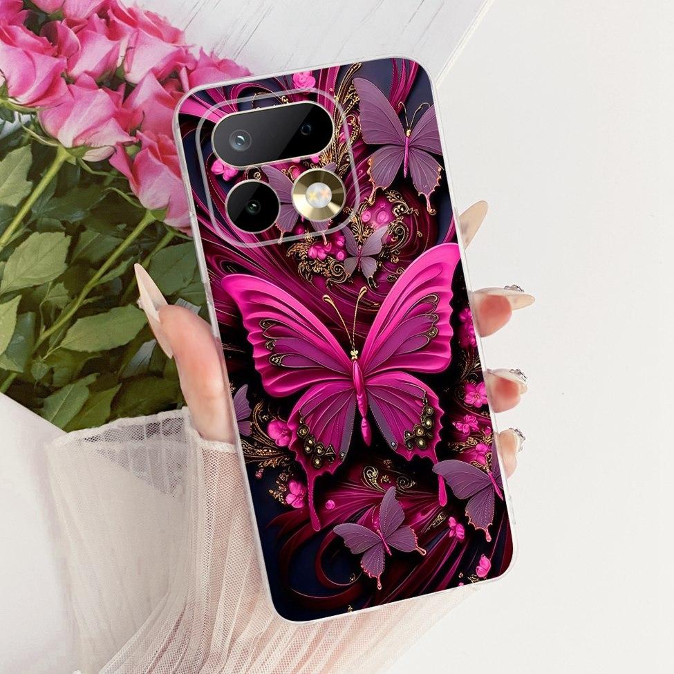 6.78'' For Realme 16Pro RMX5121 RMX5120 Case For Realme 16 Pro Cover Fashion Butterfly Cute Cat Cool Painted Soft Phone Casing