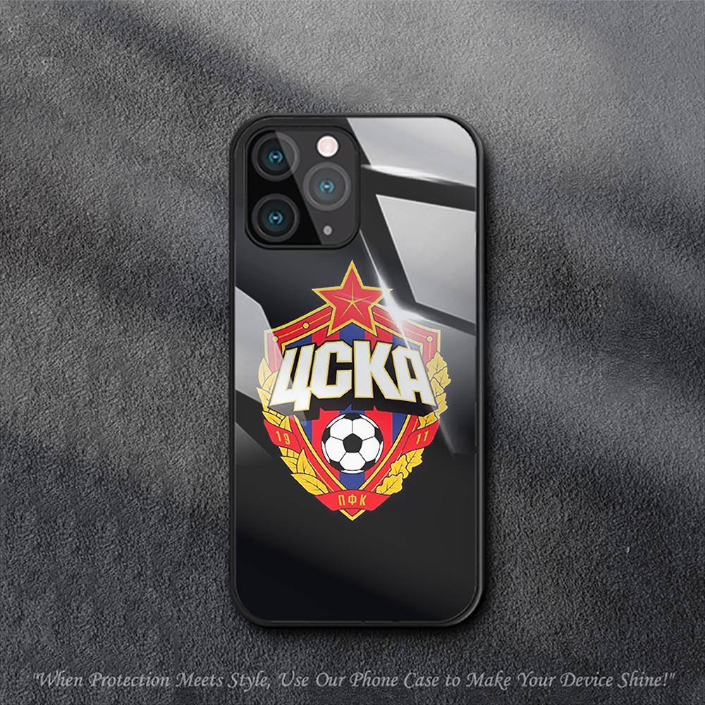 Футбольный Клуб ПФК ЦСКА Москва Чехол Для iPhone Samsung Galaxy Redmi Note S 17 16 15 14 13 20 24 25 54 Pro Max Ultra Fe Air Закаленное Стекло
