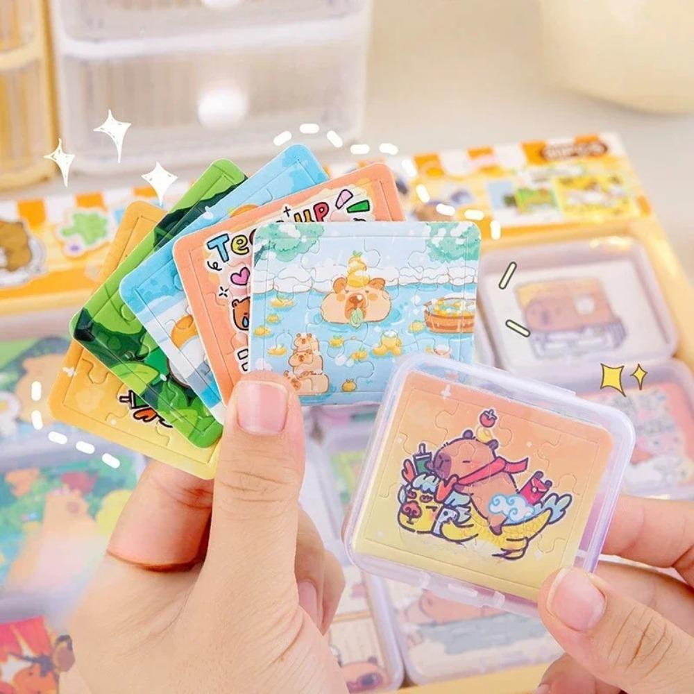 5PCS Animal Educational Toy Capybara Mini Puzzle New Jigsaw Puzzles Party Favors