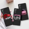 Бампер черный мягкий чехол для Samsung Galaxy S20 S21 S23 5g Note 20 Ultra 10 Plus 8 9 S22 S22 5g S21 автомобильный задний фонарь с мультяшным рисунком