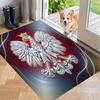 Soft Floor Carpet Poland Football Pattern Area Rug Decorative Mat For Home Room Decoration