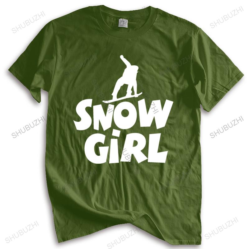 Fashion brand t shirt mens loose fashion brand men t shirt Snowgirl Snowboard new fashion teeshirt man tee