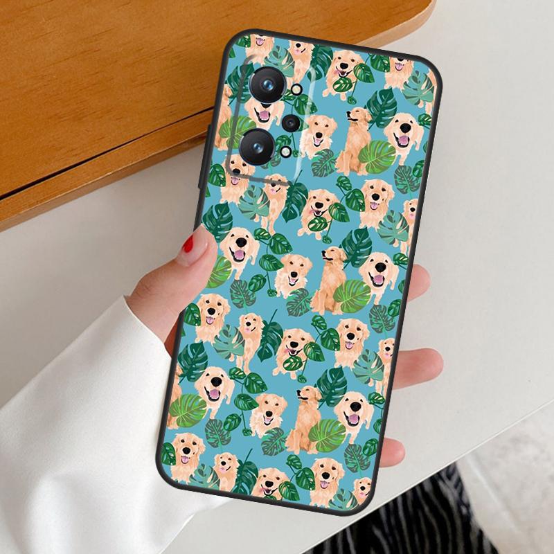 Golden Retriever Dog For Realme GT7 GT6 15 Pro 10 11 12 13 14 Pro Plus C65 C63 C61 C55 C51 C53 C35 C75 C67 Case