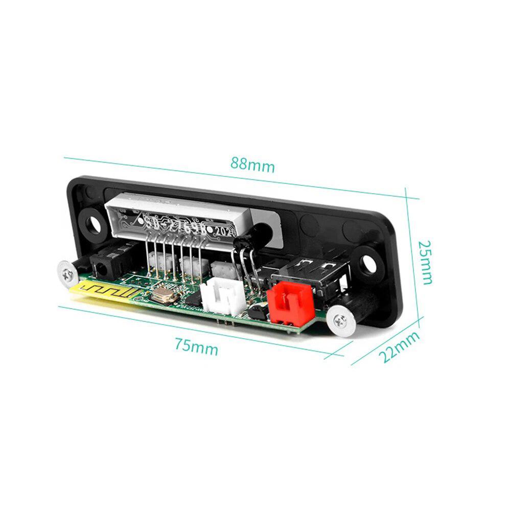 DC 3.7V-5V MP3 Decoder Board Wireless Bluetooth 5.0 Car MP3 Player Kit Support USB AUX TF FM Radio Call Recording Module