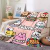 Custom Name Cute Animal Faces Party Blanket For Couch Bed Plush Cozy Fuzzy Blanket Super Soft Warm Blankets For Fall And Winter 091644