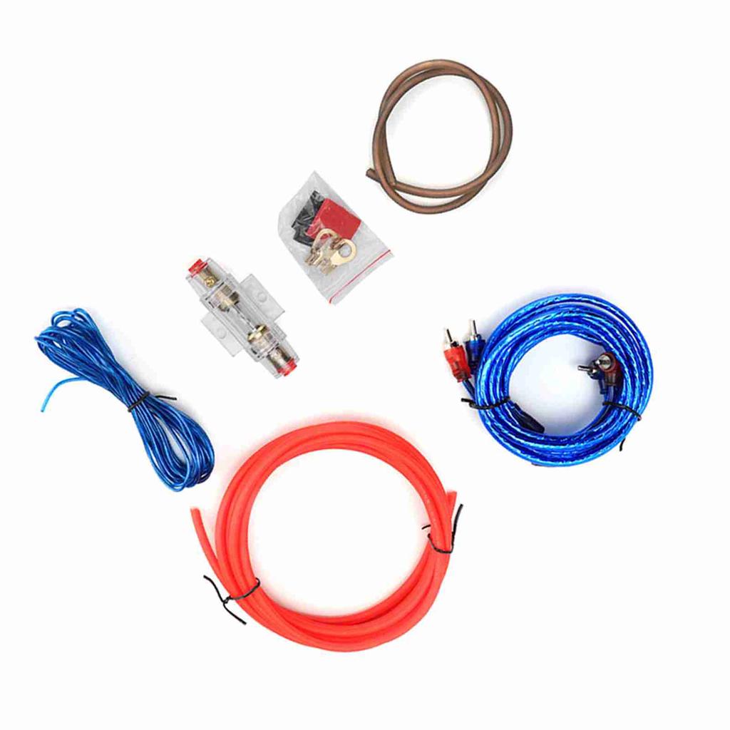 Автомобильный усилитель мощности 10GA, сабвуфер, аудиодинамики, сменный комплект проводов из цинкового сплава