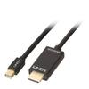 LINDY Câble Mini DisplayPort Vers HDMI 4K30 (DP:passif) - 3m