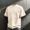Мужская хлопковая футболка Jeanswest 2026, однотонная, летняя