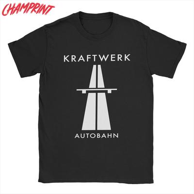 Мужская футболка Kraftwerk Autobahn, потрясающая футболка из 100% хлопка, с круглым вырезом и коротким рукавом. Отличный подарок.