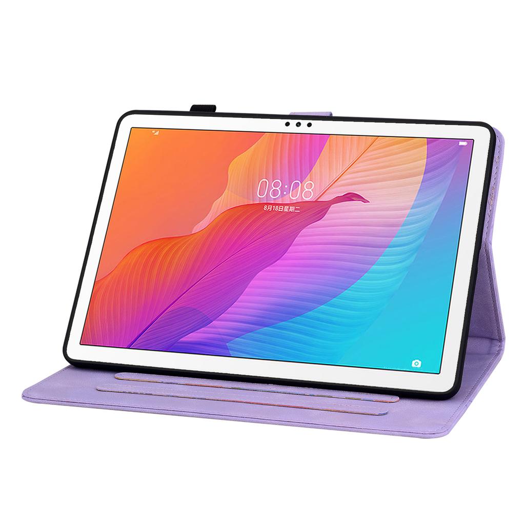 Для Huawei MatePad T 10s(АГС3-Л09 (Wi-Fi/LTE), АГС3-В09 (только Wi-Fi)). Чехол для планшета из искусственной кожи с изысканным цветочным тиснением