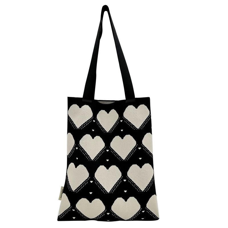 Дизайн Любовь Вязаная Сумка Через Плечо Сумка Большая Сумка Большой Емкости
