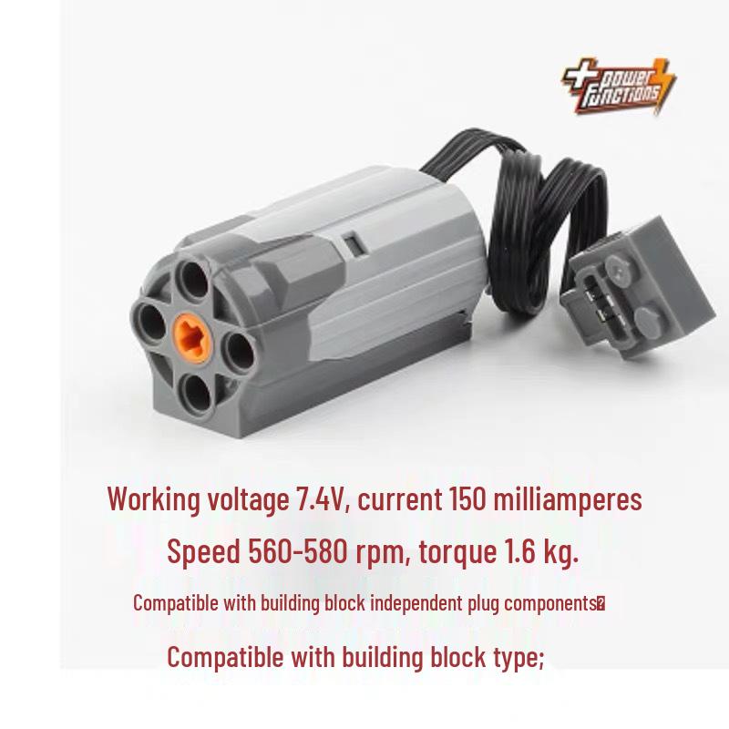 Электродвигатель, батарейный отсек и приемник для игрушечной машинки, конструктор