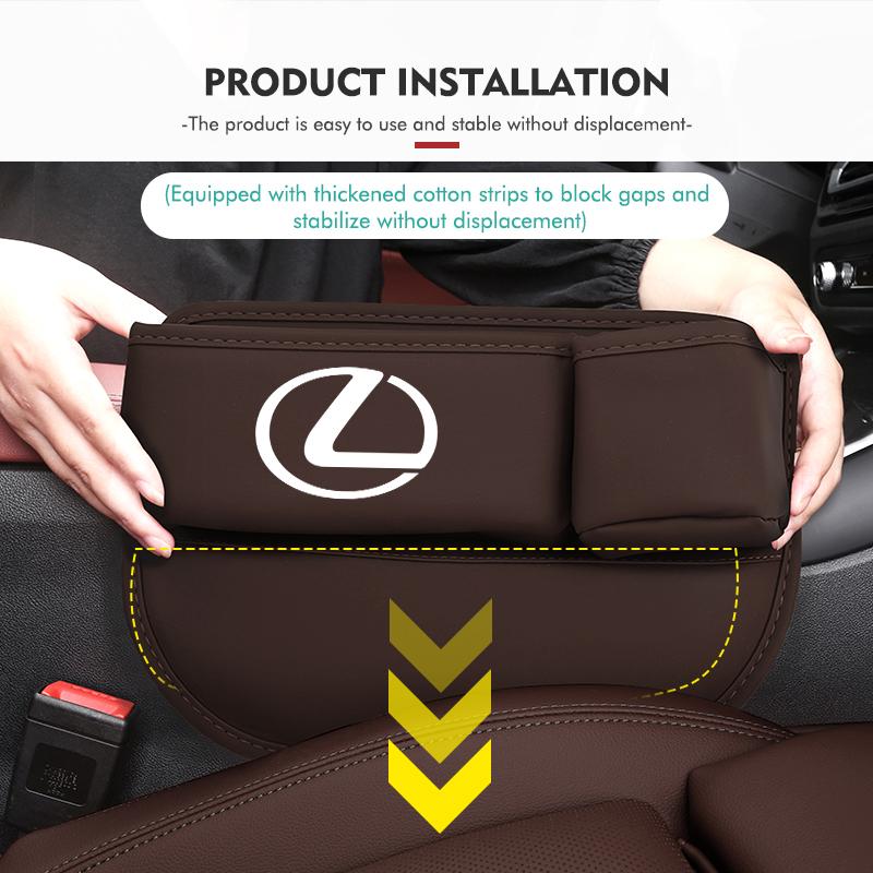 Multifunction Car Seat Gap Storage Box Organizer Pocket Cup Holder Interior Accessories For Lexus RX350 IS250 IS200 GS300 LX570HZ3
