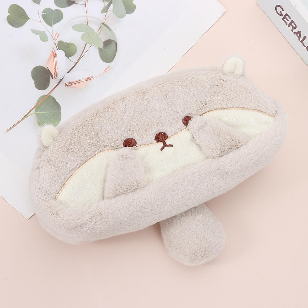 Плюшевый пенал большой вместимости, коробка для ручек, многофункциональная сумка для ручек, студенческий