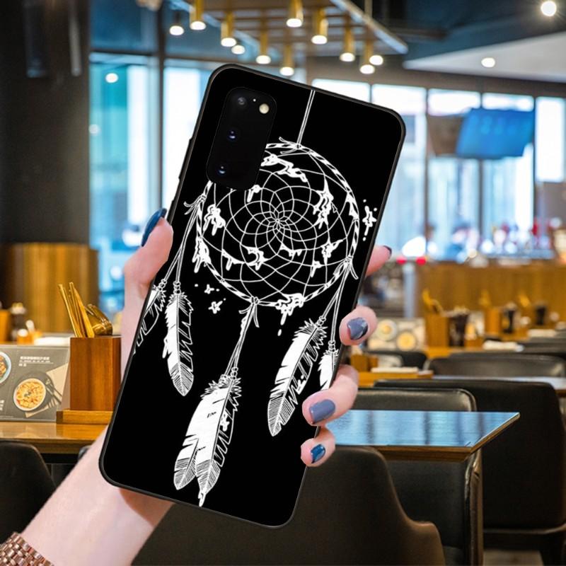 Чехол для телефона «Ловец снов» «Ловец снов» для Samsung Galaxy S6 S7 S8 S9 S10 S21 S22 Plus, ультрамягкий черный чехол для телефона